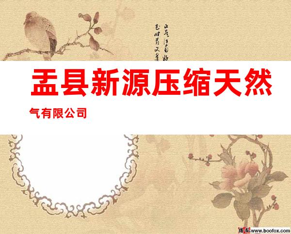 盂县新源压缩天然气有限公司